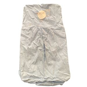 Light Blue Diaper Caddy Stacker Hanging Fabric Storage